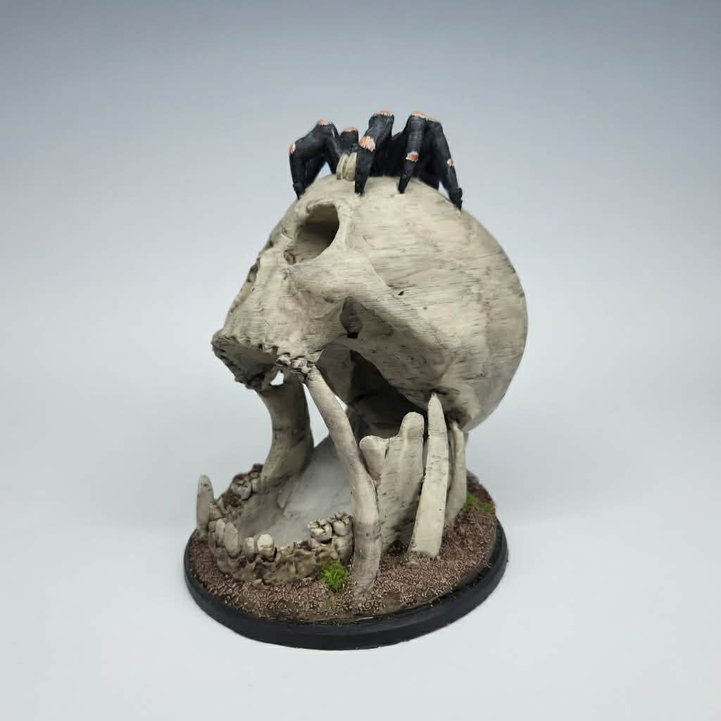 Hand Painted Skull Dice Tower