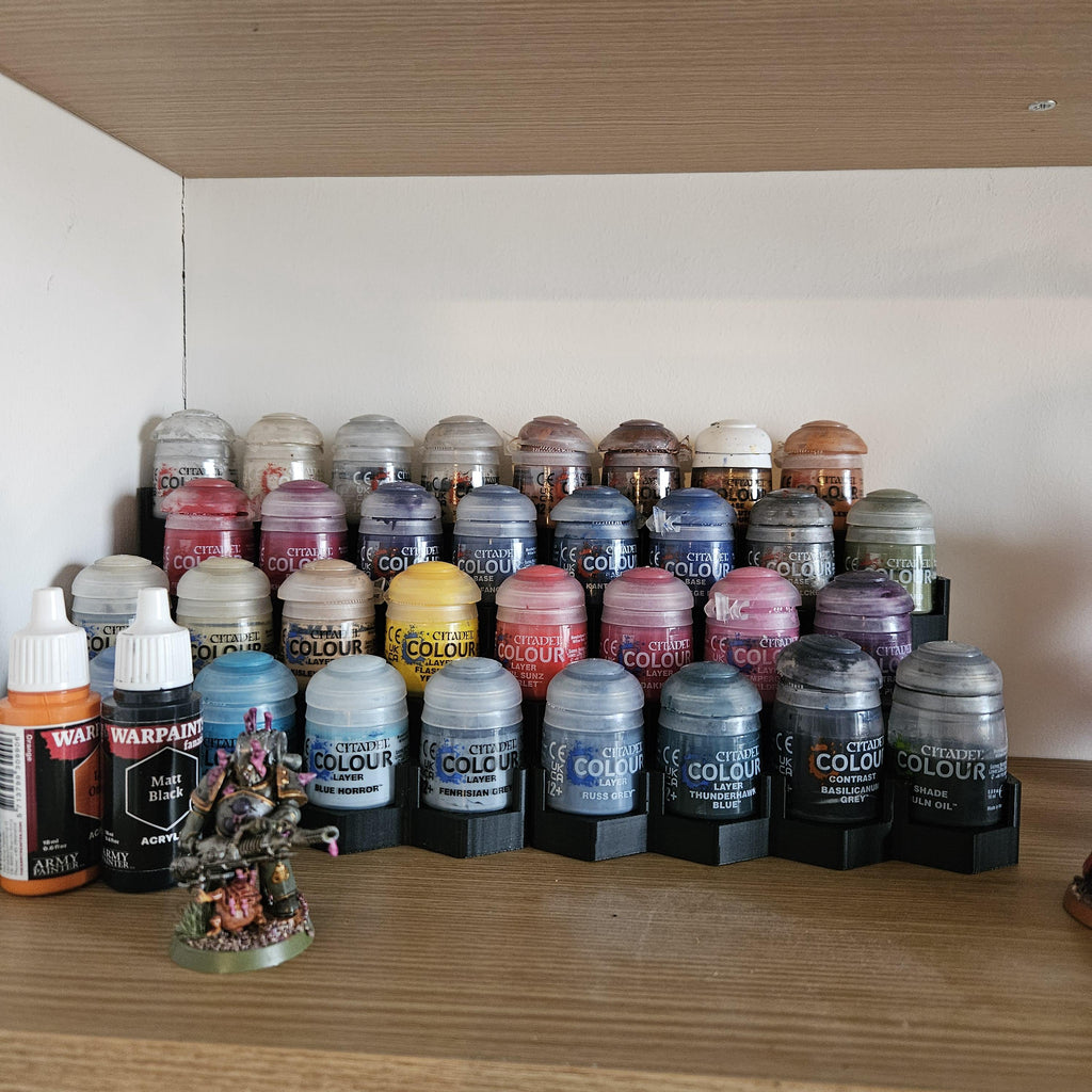 Modular Paint Racks for Citadel / Vallejo / Army Painter Paint Pots