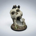 Hand Painted Skull Dice Tower