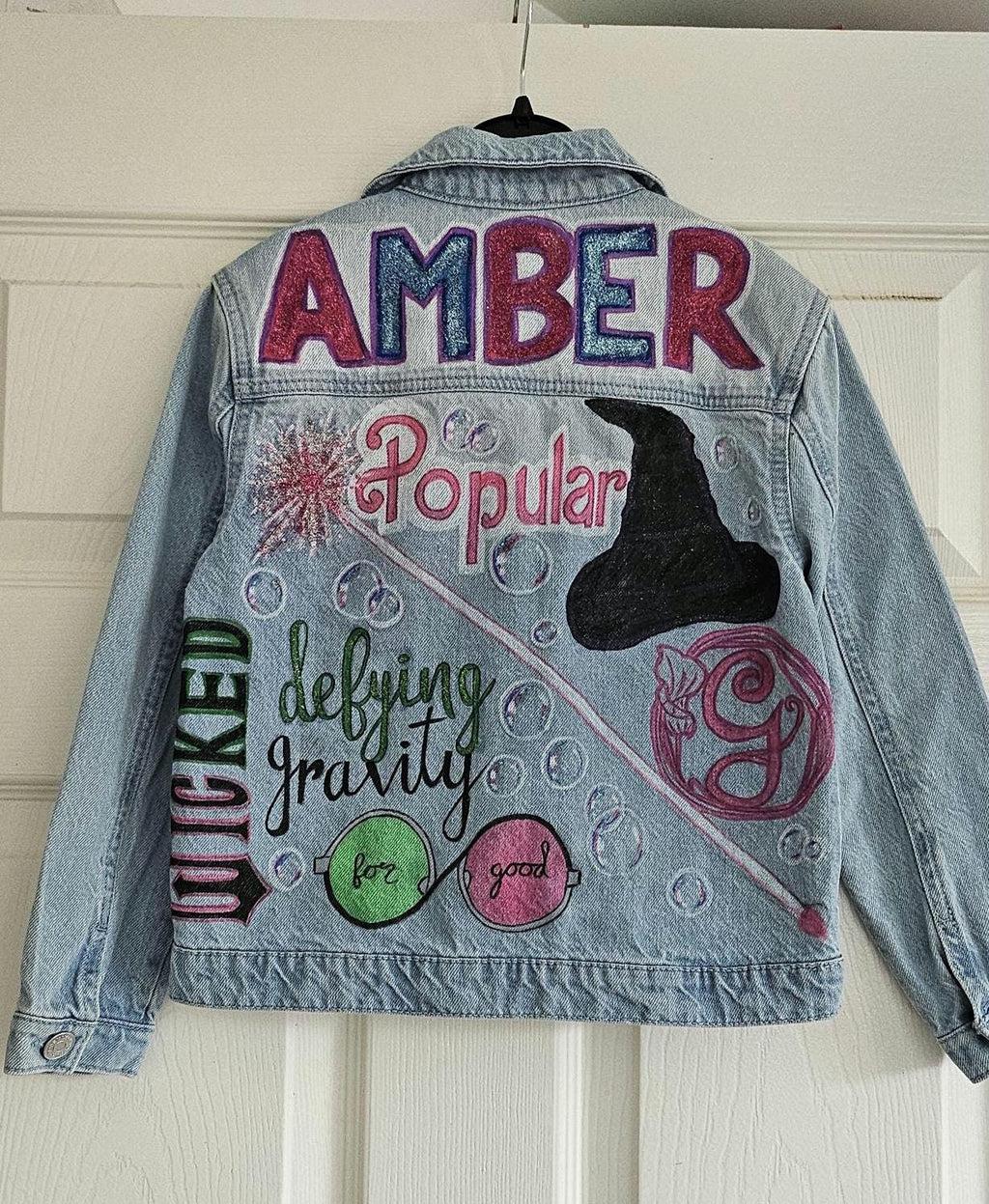 Wicked themed hand-painted personalised jacket