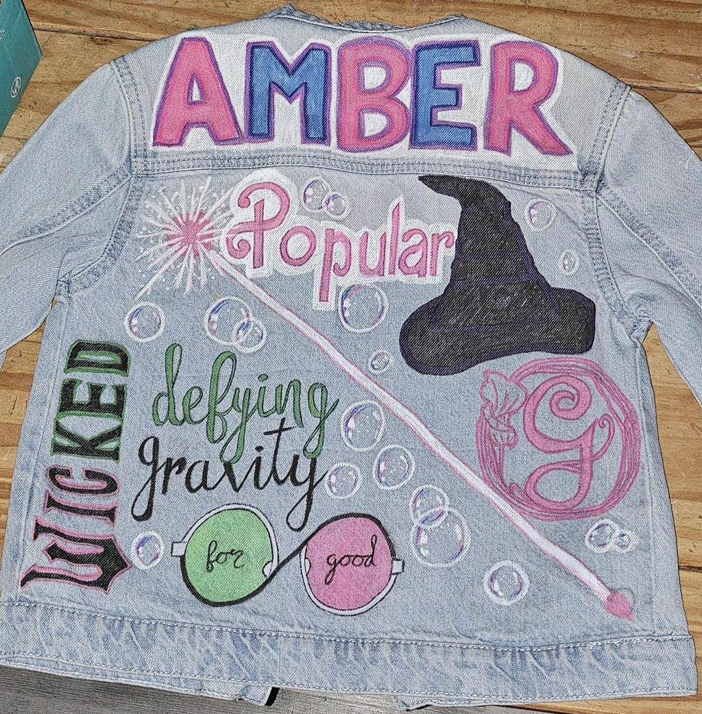 Wicked themed hand-painted personalised jacket
