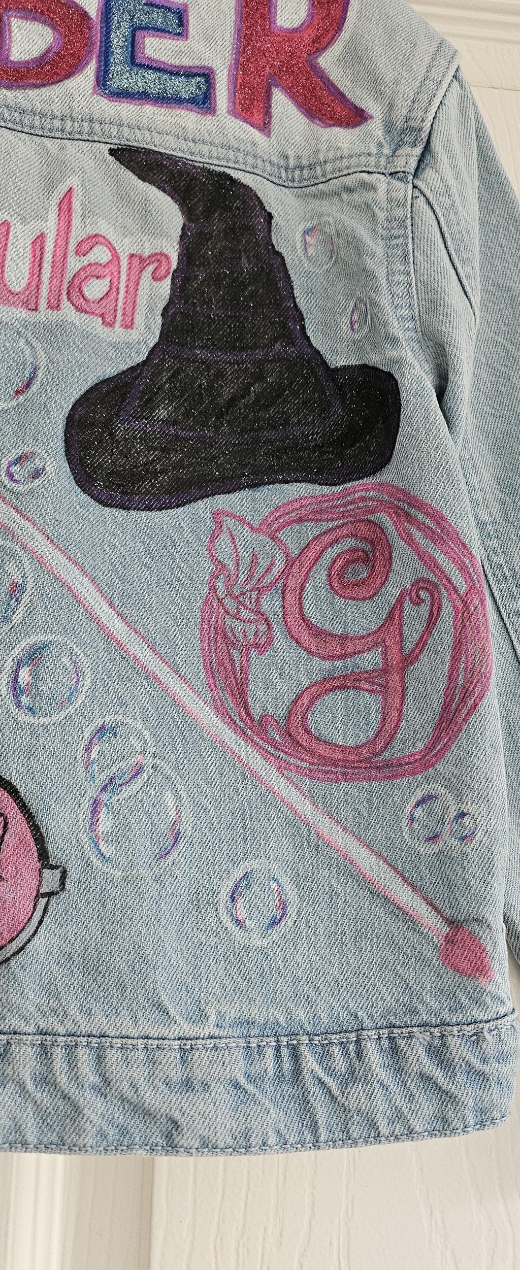 Wicked themed hand-painted personalised jacket