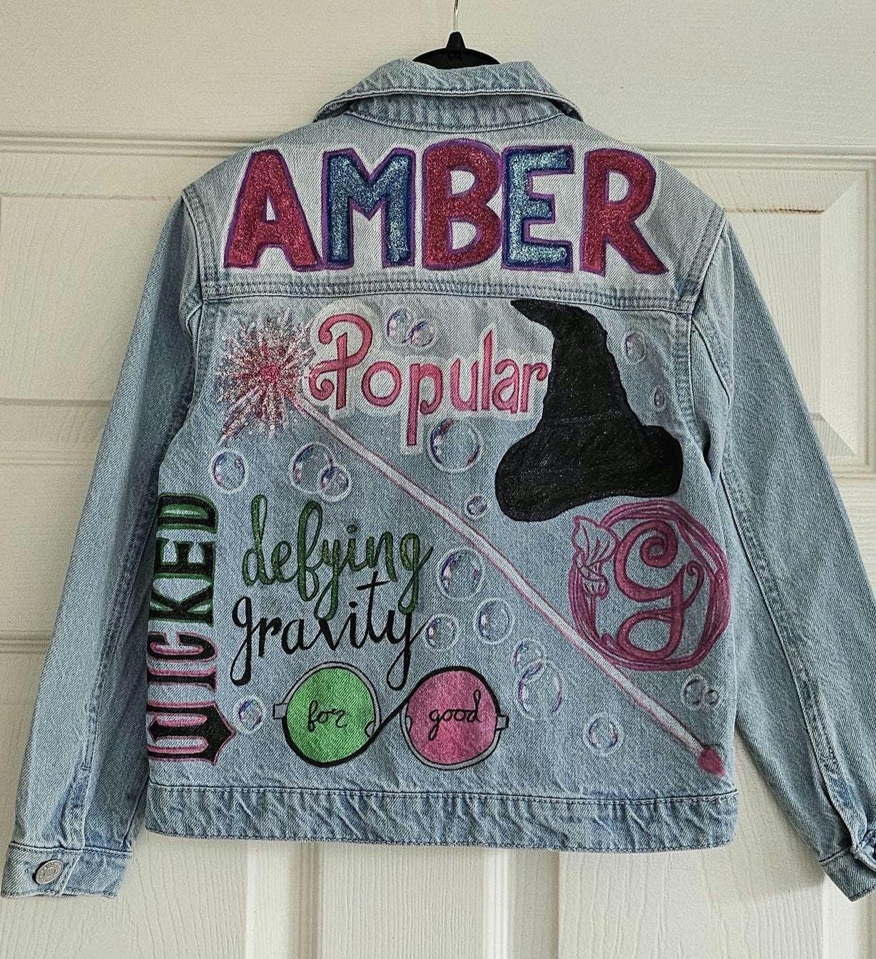 Wicked themed hand-painted personalised jacket