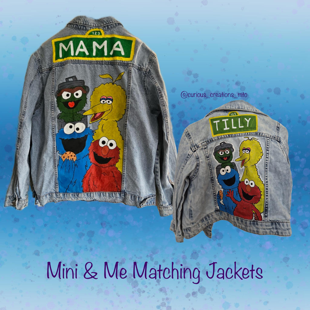 Mini & Me Matching hand-painted jackets