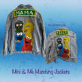 Mini & Me Matching hand-painted jackets