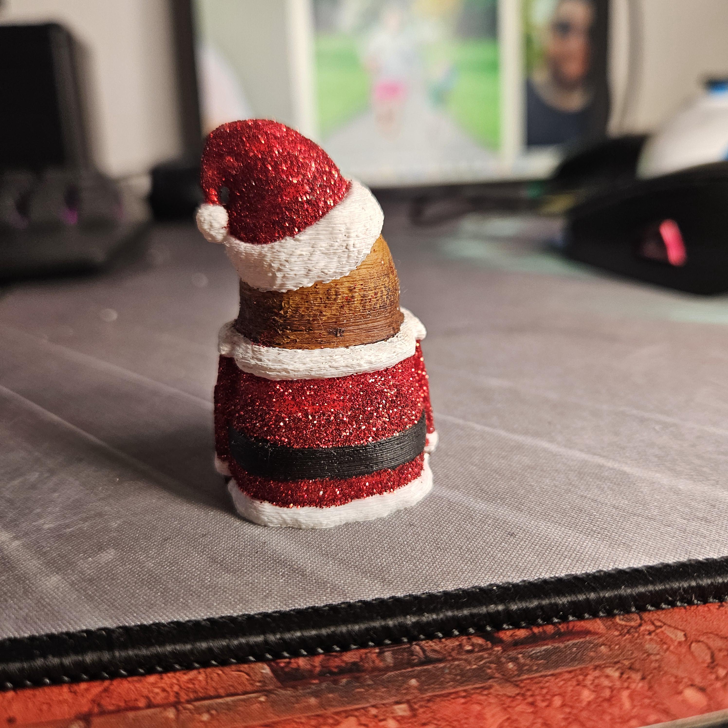 Santa Porg Christmas tree bauble