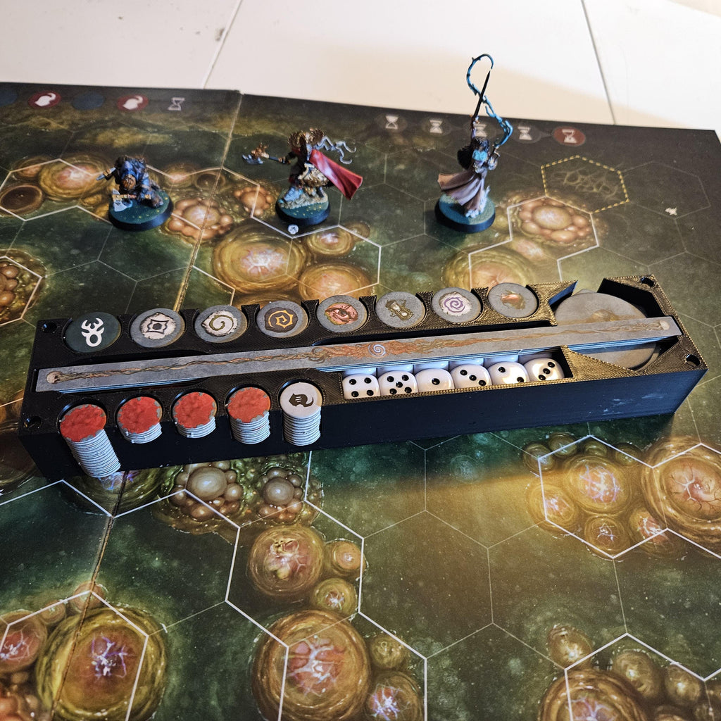 Dice and Card box for Warhammer Quest Darkwater