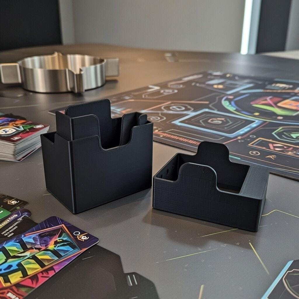 Deck and Dice Boxes for Tabletop Gaming