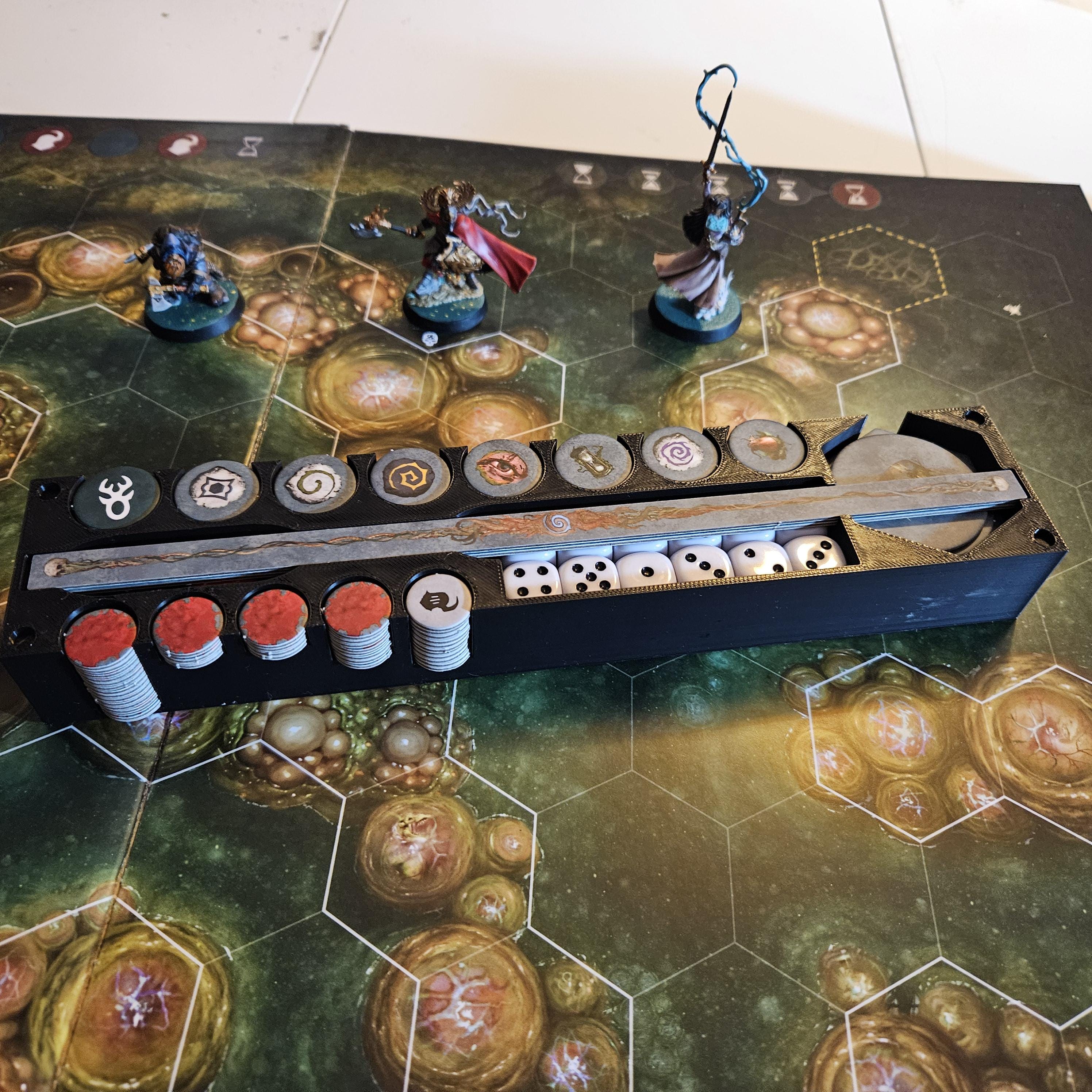 Dice and Card box for Warhammer Quest Darkwater