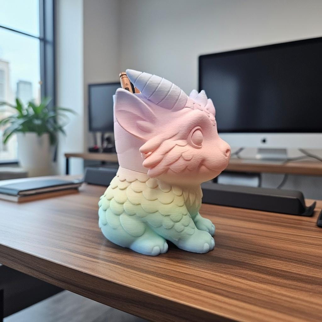 Rainbow Dragon Pen holders
