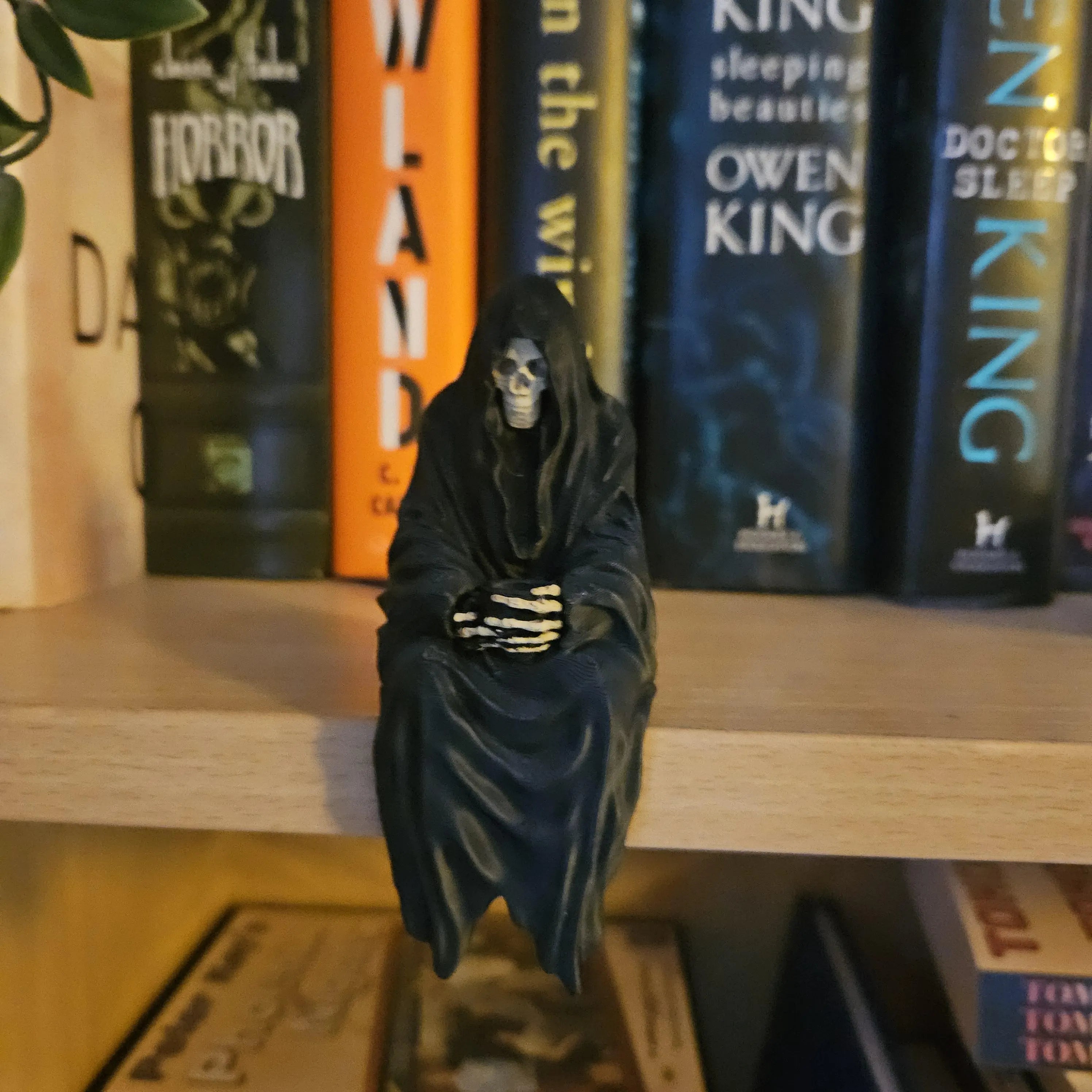 Grim Reaper Bookshelf Sitter